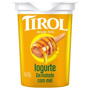 Iogurte Desnatado Com Mel Tirol Copo 160g