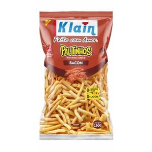 Salgadinho Klain Palitinhos Sabor Bacon 160g