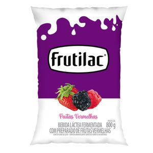 Bebida Láctea Fermentada De Frut Vermelha Frutilac Saco 800g