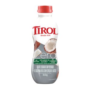 Iogurte Tirol Coco Zero Garrafa 830g