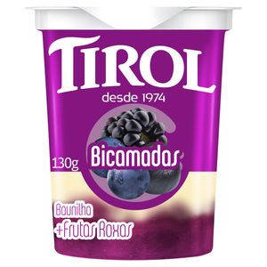 Iogurte Tirol Bicamadas Baunilha+Frutas Roxas Copo 130g