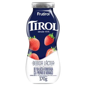 Bebida Láctea Fermentada Tirol Sabor Morango 170g