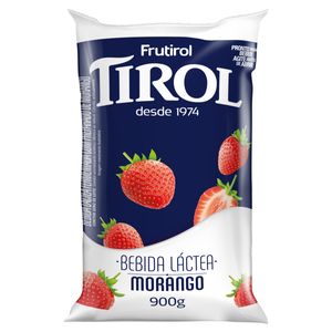 Bebida Láctea Fermentada Morango Tirol Saco 900g