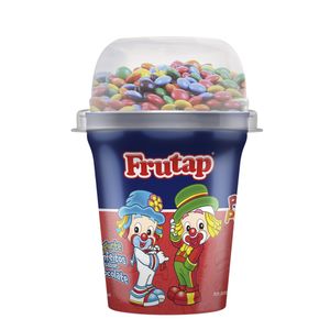 Iogurte Morango Com Confeit Sabor Chocolate Frutap Copo 115g