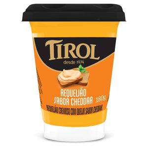 Requeijão Cremoso Cheddar Tirol Copo 180g