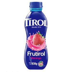Bebida Láctea Fermentada Tirol Sabor Morango Garrafa 830g