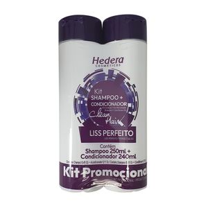 Kit Hedera Shampoo 250ml + Condicionador 240ml Liss Perfeito