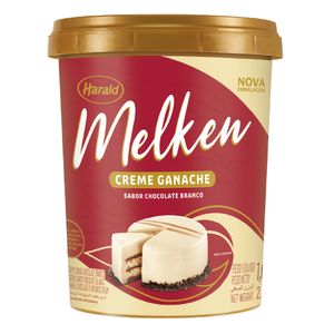 Creme Ganache Melken Branco Pote 1kg