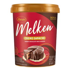 Creme Ganache Melken Pote 1kg Meio Amargo