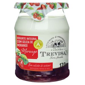 Iogurte Trevisan Integral Com Geléia De Morango 170g