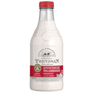Leite Trevisan Pasteurizado Tipo A Semidesnatado Garrafa 1l