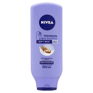 Loção Hidratante Nivea Para Banho Soft Milk 250ml