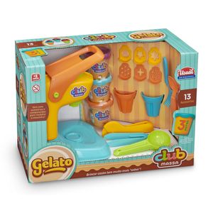 Brinquedo Usual Club Massa Kit Gelato