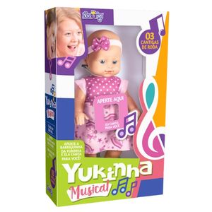 Brinquedo Nova Toys Boneca Yukinha Musical