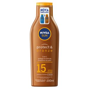 Protetor Solar Nivea Protect&Bronze Fps15 200ml