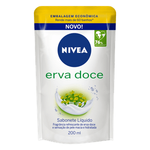 Sabonete Líquido Nivea Refil 200ml Erva Doce