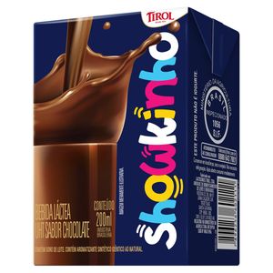 Bebida Láctea Tirol Showkinho Sabor Chocolate 200ml