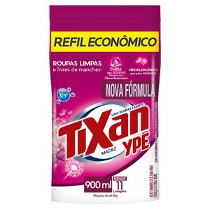 Lava Roupas Líquido Tixan Ypê Maciez Sachê 900ml