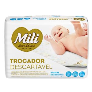 Lençol Absorvente Infantil Mili C/5 Unidades Trocador