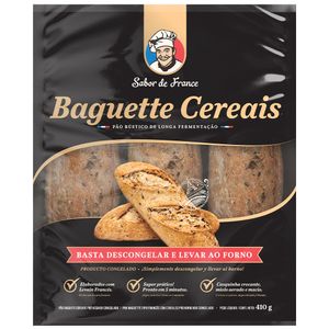 Pao Sabor France Pre Assado Cg 410g Baguett Cereais