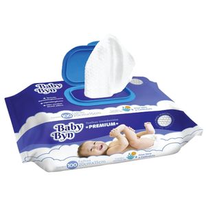 Toalhas Umedecidas Baby Byn Premium C/100 Unidades