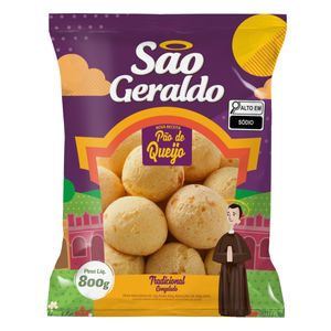 Pão De Queijo São Geraldo Tradicional Cru Congelado 800g