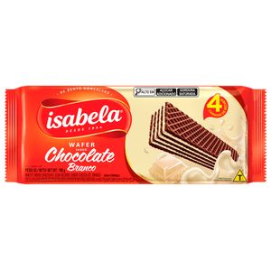 Wafer Isabela Sabor Chocolate Branco 100g