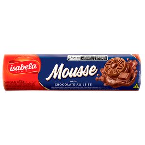 Biscoito Recheado Isabela Mousse Chocolate Ao Leite 130g