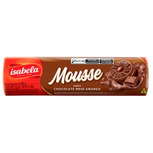 Biscoito Recheado Isabela Mousse Chocolate Meio Amargo 130g