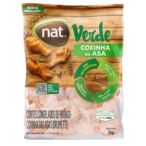 Coxinha Da Asa De Frango Nat Verde Congelado 1kg