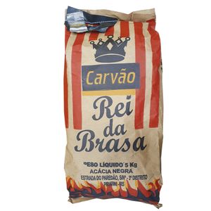 Carvão Vegetal Rei Da Brasa 5kg