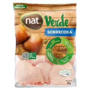 Sobrecoxa De Frango Com Osso Nat Verde Iqf Congelado 1kg