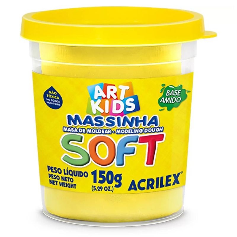 MASSA-MODELAR-ACRILEX-SOFT-150G-AMAR-LIMAO