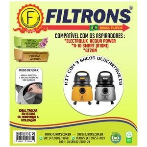 Saco Para Aspirador Filtrons Smart A10n1