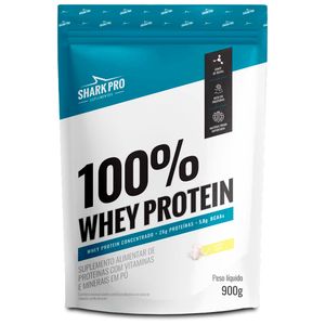 Whey Protein Shark Pro Sabor Leite Refil 900g