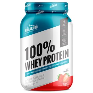 Whey Protein Shark Pro Sabor Morango Pote 900g