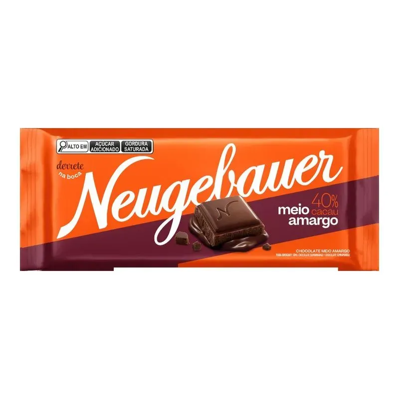 Chocolate Neugebauer Barra Meio Amargo 80g.