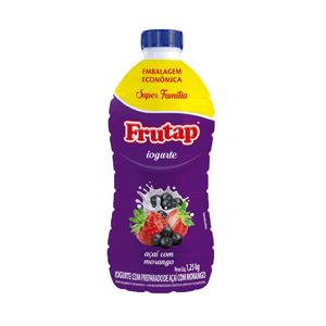 Iogurte De Açaí Com Morango Frutap Garrafa 1,25kg