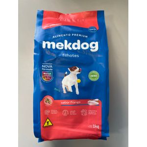 Alimento Mek Dog Premium Para Cães Filhotes Sabor Frango 1kg