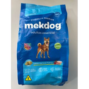 Alimento Mek Dog Premium Essencial Para Cães Adultos Sabor Carne E Frango 1kg