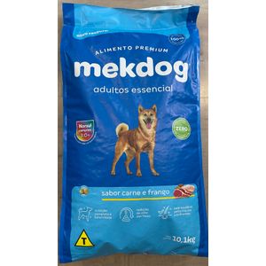 Alimento Mek Dog Premium Essencial Para Cães Adultos Sabor Carne E Frango 10,1kg