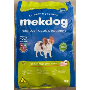 Ração Mek Dog Premium Adultos Raças Pequenas Sabor Frango E Arroz 7kg