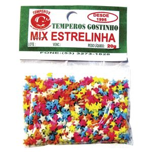 Confeito Gostinho Mix Estrelinha 20g