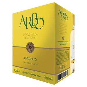 Vinho Arbo Branco Seco Moscato Bag 3 Litros