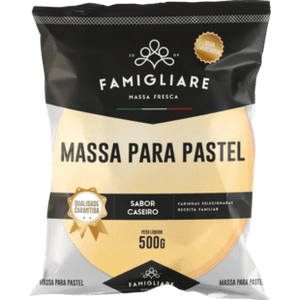 Massa Para Pastel Famigliare Disco Lanche 500g