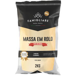 Massa Para Pastel Famigliare Rolo 2kg