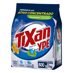 Lava Roupas Pó Concentrado Primavera Tixan Ypê Pacote 800g