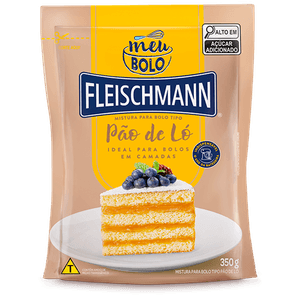 Mistura Para Bolo Fleischmann Meu Bolo Tipo Pão De Ló 350g
