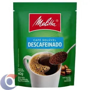 Café Solúvel Granulado Melitta Descafeinado Sachê 40g