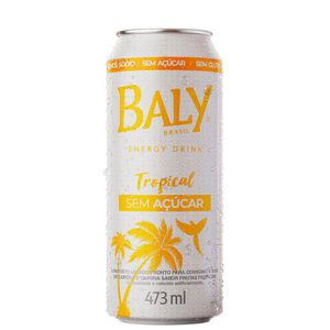 Bebida Energético Baly Sabor Tropical Zero Açúcar Lata 473ml